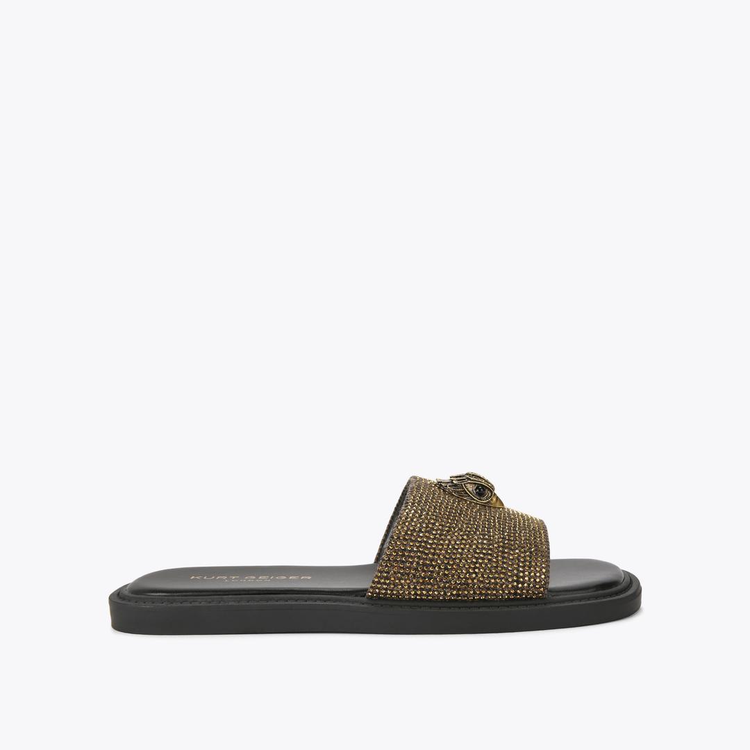 Kurt Geiger Oscar Slide Sandal - Dark Brown