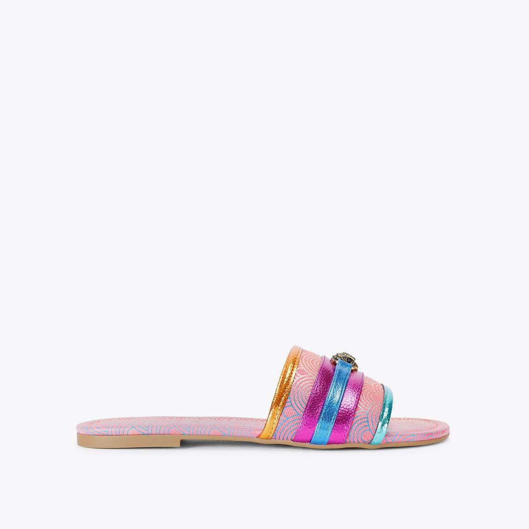 Kurt Geiger Southbank Flat Sandal - Pink
