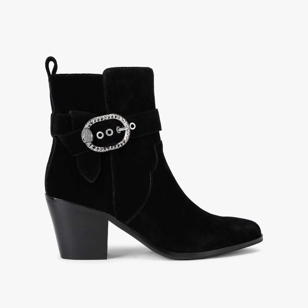 Kurt Geiger Mayfair Belt Ankle Boot - Black