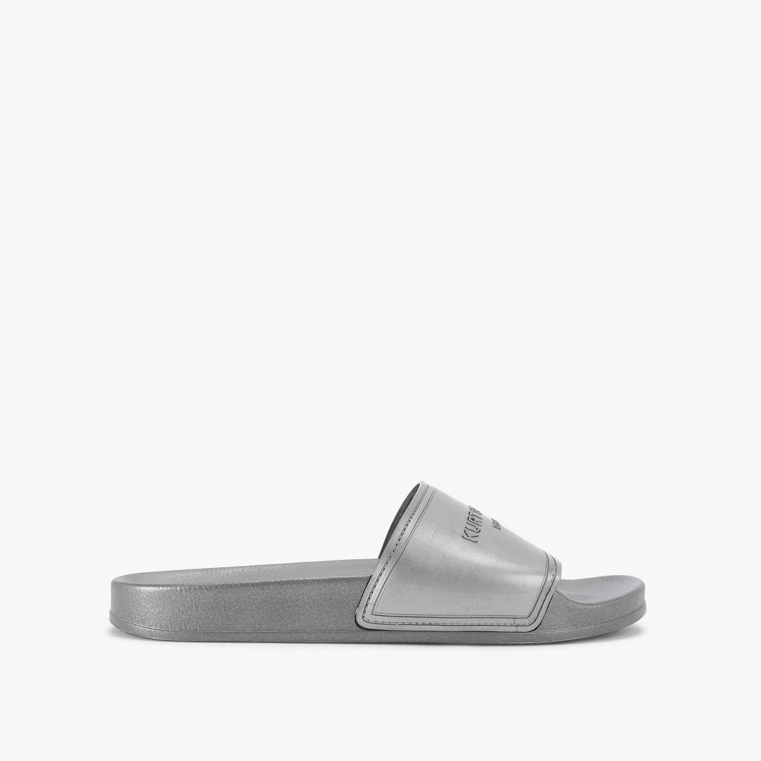 Kurt Geiger Mens Pool Slider - Gunmetal
